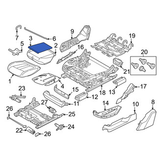BMW OE - Front Left Lower Climate Controlled Seat Cooling Unit