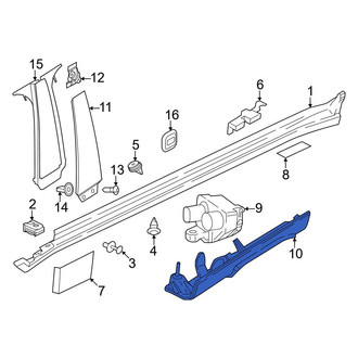 BMW OE - Left Courtesy Light Bracket