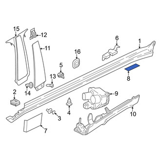 BMW OE - Right Rocker Panel Molding Insulator