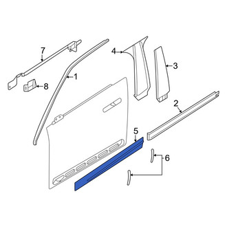 BMW OE - Front Left Door Molding