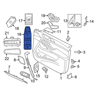 BMW OE - Front Left Door Mirror Switch