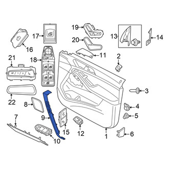BMW OE - Front Right Lower Door Trim Molding