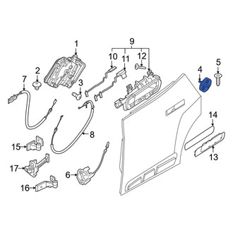 BMW OE - Rear Door Lock Striker Plate