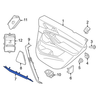 BMW OE - Front Left Lower Door Trim Molding