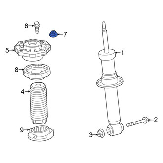BMW OE - Upper Suspension Strut Nut