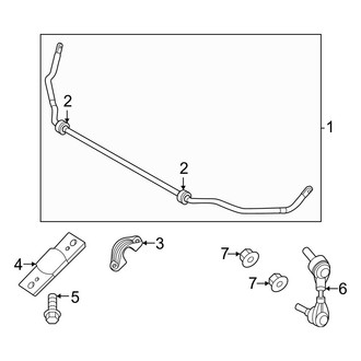 BMW OE - Rear Suspension - Stabilizer Bar & Components (xDrive50)