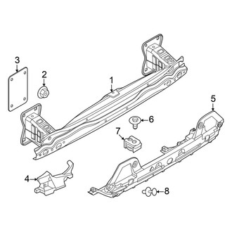 BMW OE - Rear Bumper - Bumper & Components (Impact Bar & Components), (xDrive45 / xDrive60)