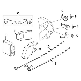 BMW OE - Rear Bumper - Electrical Components