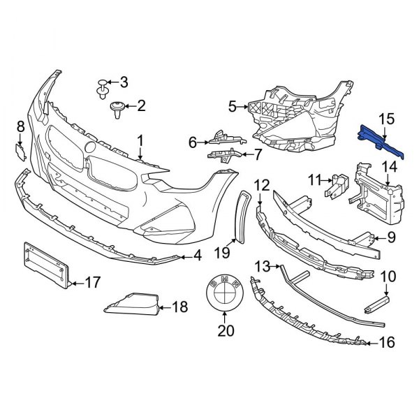 Bumper Cover Reinforcement Brace