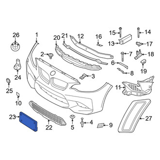 BMW OE - Front License Plate Bracket
