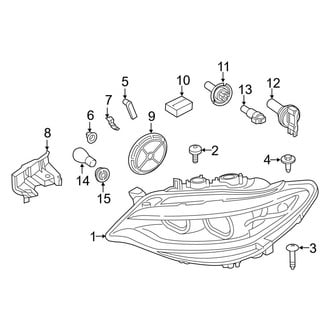 BMW OE - Front Lamps - Headlamp Components (Halogen Headlamps)