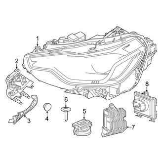 BMW OE - Front Lamps - Headlamp Components