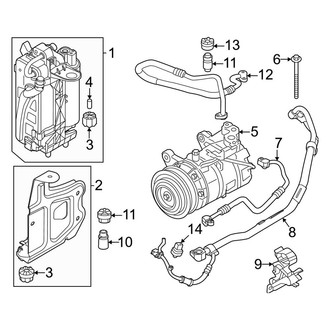 BMW OE - Air Conditioner & Heater - Condenser, Compressor & Lines