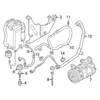 BMW OE - Air Conditioner & Heater - Condenser, Compressor & Lines (Base)