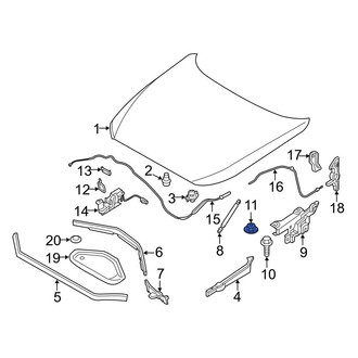 BMW OE - Hood Hinge Nut