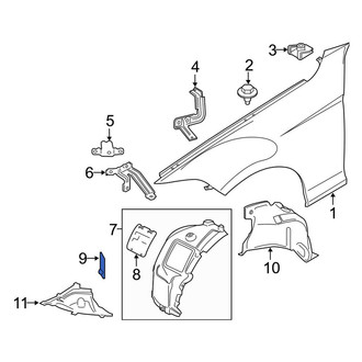 BMW OE - Front Wheel Housing Access Cover