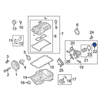 BMW OE - Engine Oil Filter Housing Cover