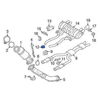 BMW OE - Rear Exhaust Muffler Clamp