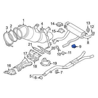 BMW OE - Left Exhaust Muffler Clamp