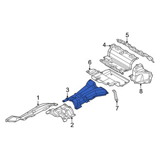 BMW OE - Center Front Floor Pan Heat Shield