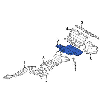 BMW OE - Center Rear Floor Pan Heat Shield