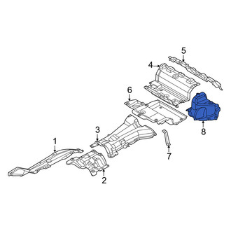 BMW OE - Rear Left Floor Pan Heat Shield