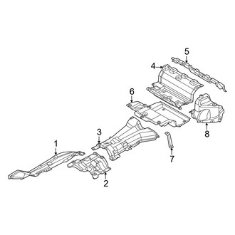 BMW OE - Exhaust System - Heat Shields (Base)