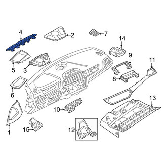 BMW OE - Front Center Dashboard Air Vent Trim
