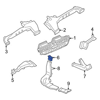 BMW OE - Front Right HVAC Duct Adapter