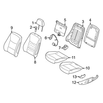 BMW OE - Seats & Tracks - Passenger Seat Components (W/O Sport Seat)