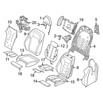 BMW OE - Seats & Tracks - Passenger Seat Components (Base)