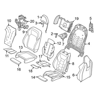 BMW OE - Seats & Tracks - Driver Seat Components (Base)