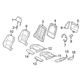 BMW OE - Seats & Tracks - Passenger Seat Components (With Sport Seat)