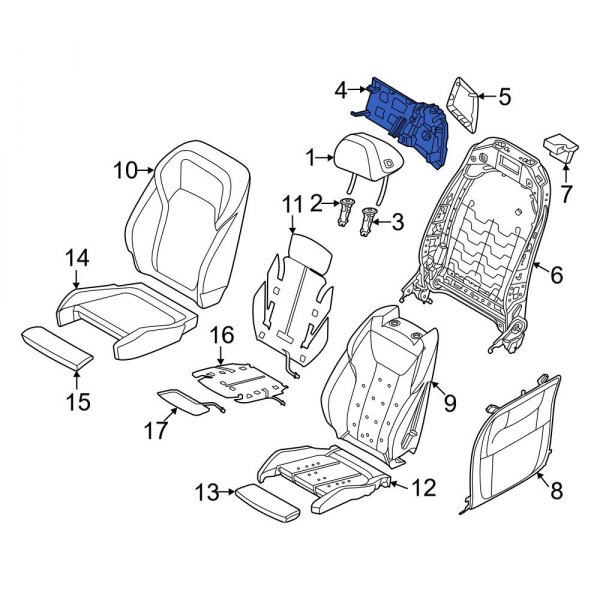 Seat Back Reinforcement Plate