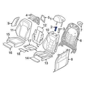 BMW OE - Rear Outer Headrest Guide