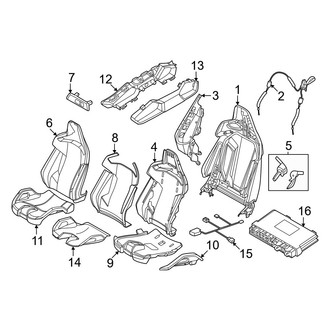 BMW OE - Seats & Tracks - Driver Seat Components (Base)