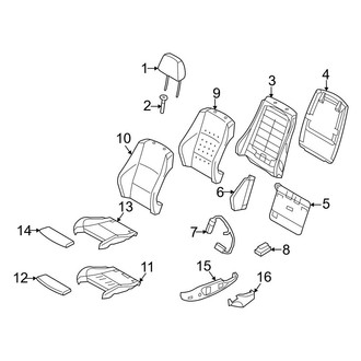 BMW OE - Seats & Tracks - Driver Seat Components (With Sport Seat)