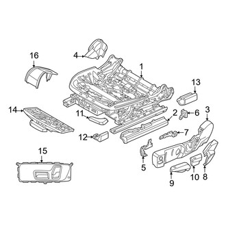 BMW OE - Seats & Tracks - Tracks & Components (Driver Side), (Base)