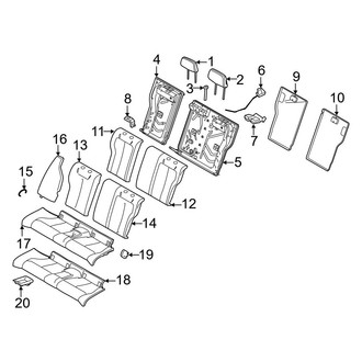 BMW OE - Seat Back Cushion Cover Clip