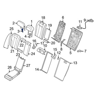 BMW OE - Rear Headrest Guide