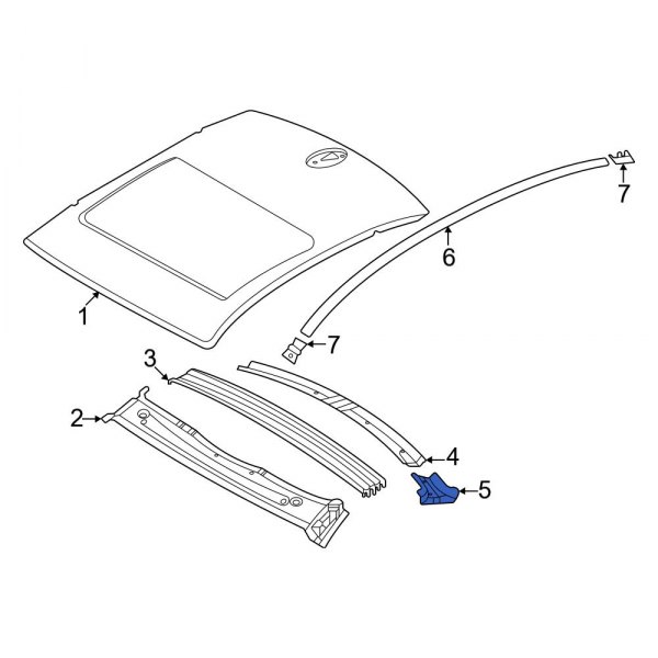 Roof Header Panel Bracket