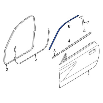 BMW OE - Front Left Door Reveal Molding