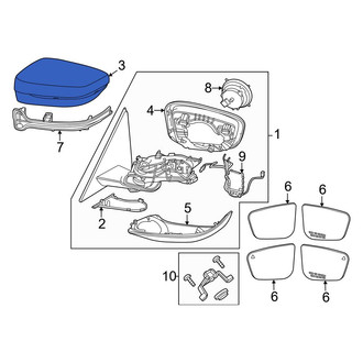 BMW OE - Front Left Upper Door Mirror Cover