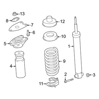 BMW OE - Rear Suspension - Shocks & Components (W/O Adaptive M Suspension)