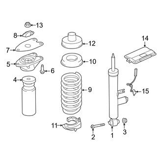 BMW OE - Rear Suspension - Shocks & Components (With Adaptive M Suspension)