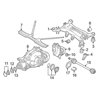 BMW OE - Rear Suspension - Axle & Differential (W/O M Sport Differential)