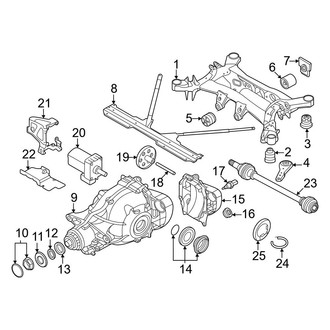 BMW OE - Rear Suspension - Axle & Differential (With M Sport, Differential)
