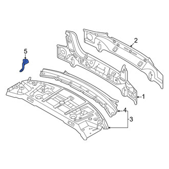 BMW OE - Left Package Tray Bracket