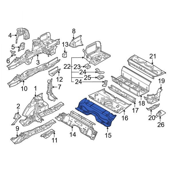 Floor Pan Crossmember