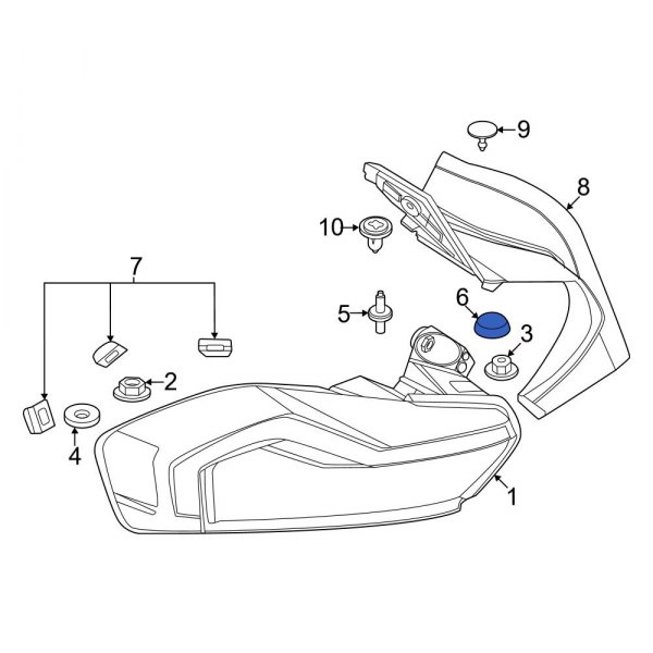 Tail Light Assembly Insulator